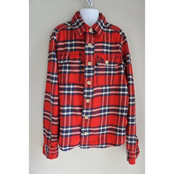 ABERCROMBIE KIDS flannel shirt size M/8 - Picture 3 of 7
